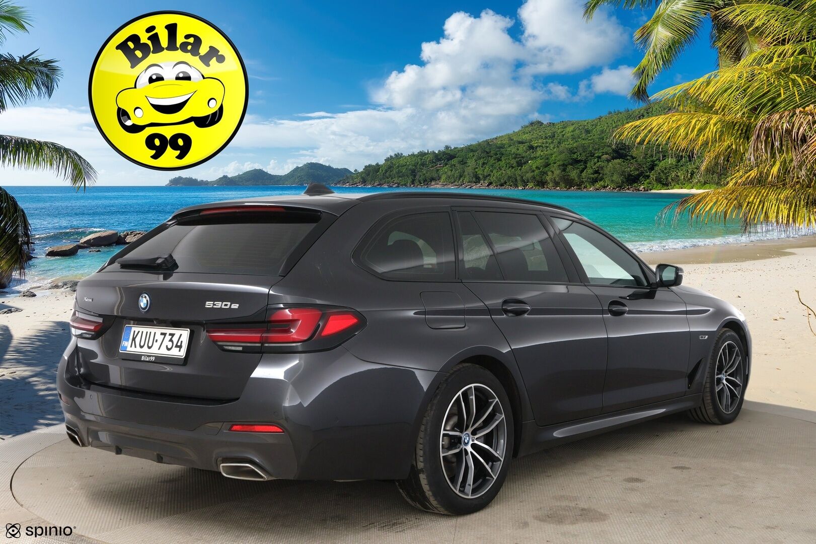 BMW 530 2023 G31 Touring A Charged Edition M Sport * ACC / P.kamera / Adapt.LED / Hifi / Comfort Access / Navi / Sporttinahat * - 1.Om Suomi-auto / Kahdet renkaat aluvanteilla / Merkkihuollettu - HULLUT AVAJAISHULINAT KORKOTARJOUS 3,29 %