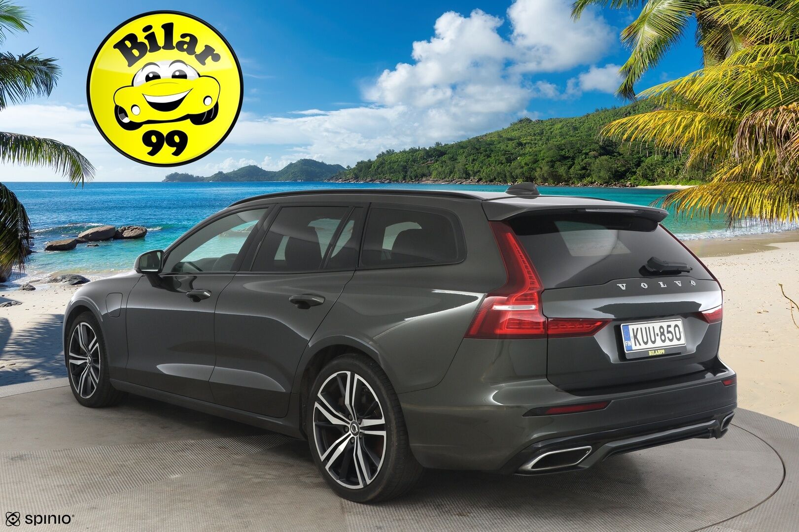 Volvo V60 2020 T6 TwE AWD R-Design ** B&W / Panorama / Taittuva Koukku / HUD** - **Kahdet Renkaat / Jakopää 09/2025 / Sähköinen takaluukku / Puolinahat / Juuri huollettu / **