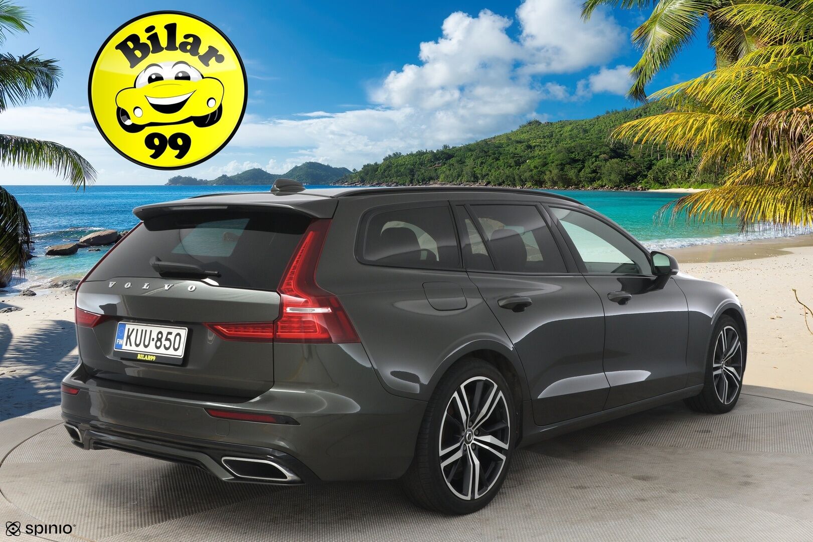 Volvo V60 2020 T6 TwE AWD R-Design ** B&W / Panorama / Taittuva Koukku / HUD** - **Kahdet Renkaat / Jakopää 09/2025 / Sähköinen takaluukku / Puolinahat / Juuri huollettu / **