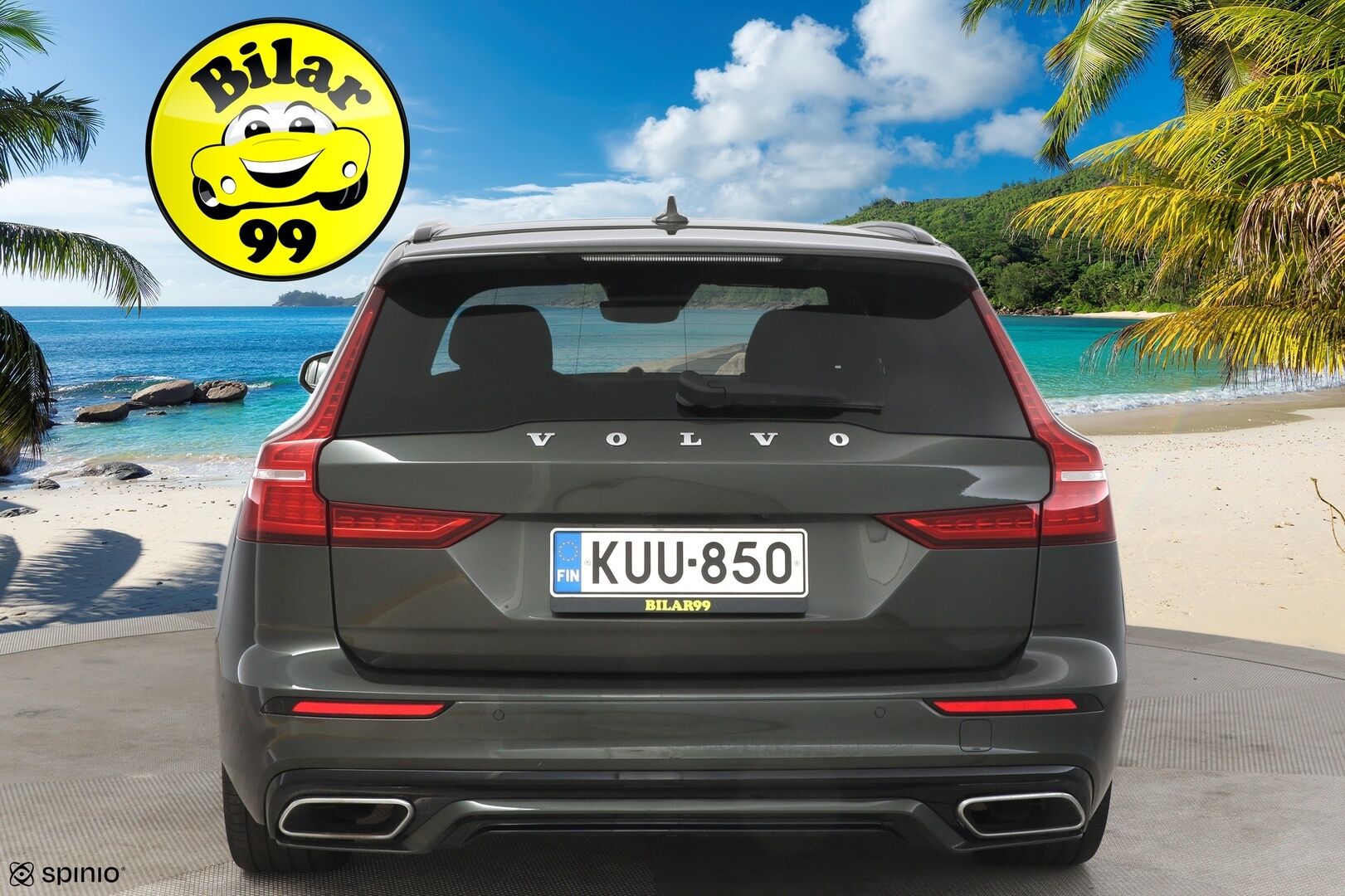 Volvo V60 2020 T6 TwE AWD R-Design ** B&W / Panorama / Taittuva Koukku / HUD** - **Kahdet Renkaat / Jakopää 09/2025 / Sähköinen takaluukku / Puolinahat / Juuri huollettu / **