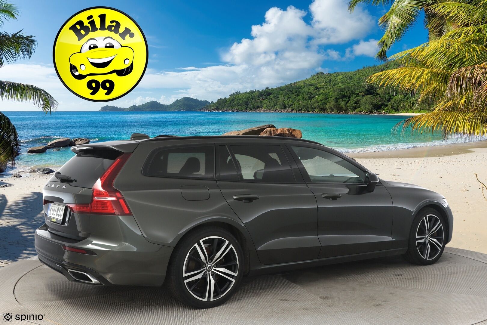 Volvo V60 2020 T6 TwE AWD R-Design ** B&W / Panorama / Taittuva Koukku / HUD** - **Kahdet Renkaat / Jakopää 09/2025 / Sähköinen takaluukku / Puolinahat / Juuri huollettu / **