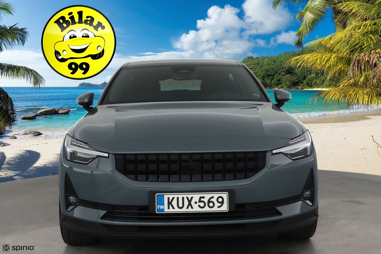 Polestar 2 2023 Long Range Dual Motor, 300kW, 78kWh **Adapt.vakkari / Muistipenkki / Lämpöpumppu / H&K / Lasikatto / 360,kamera** - 3,99 % KORKOTARJOUS TÄHÄN AUTOON - 1.Om Suomi-auto / Merkkihuollettu / Kahdet renkaat aluvanteilla / Koukku / Navi / Ratinlämmitin / Penkinlämmittimet takana 