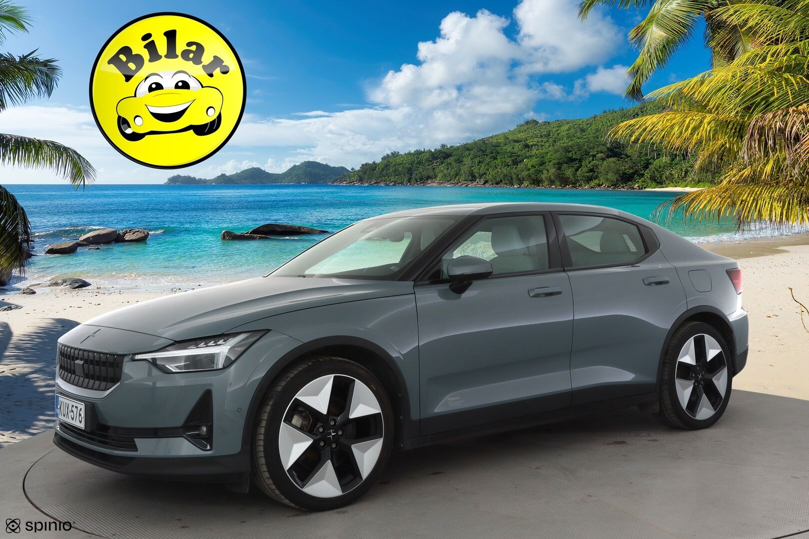 Polestar 2 2023 Long Range Dual Motor, 300kW, 78kWh - | ACC | ILP | Ilmastoidut Sporttinahat | 360° | Harman/Kardon | Lasikatto | Muistipenkki | Pilot assist | BLIS | 2x polestar alut | Merkkihuollot | 