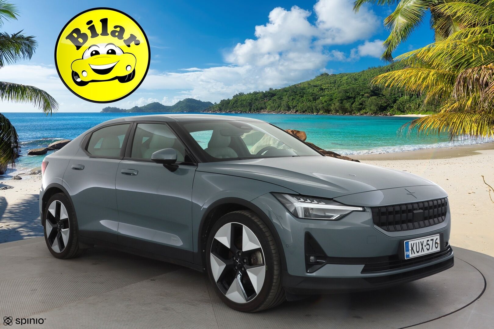 Polestar 2 2023 Long Range Dual Motor, 300kW, 78kWh - | ACC | ILP | Ilmastoidut Sporttinahat | 360° | Harman/Kardon | Lasikatto | Muistipenkki | Pilot assist | BLIS | 2x polestar alut | Merkkihuollot | 
