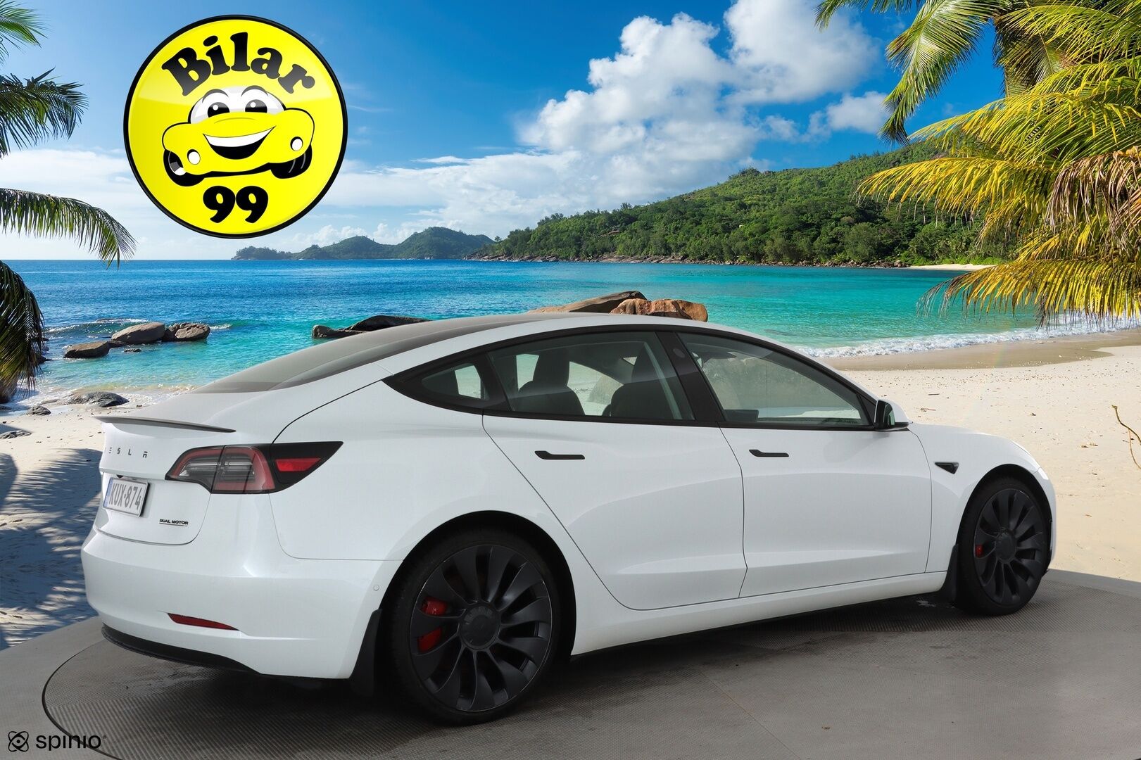 Tesla Model 3 2022 Performance **Lasikatto / ILP / ACC / Matrix-LED / P.Kamera / Muistipenkki / Premium Audio / Navi / Kaistavahti** - 3,99 % KORKOTARJOUS TÄHÄN AUTOON 21.9. ASTI! - Akku kuntotarkastettu / 2x Latauskaapelit / Kahdet Renkaat