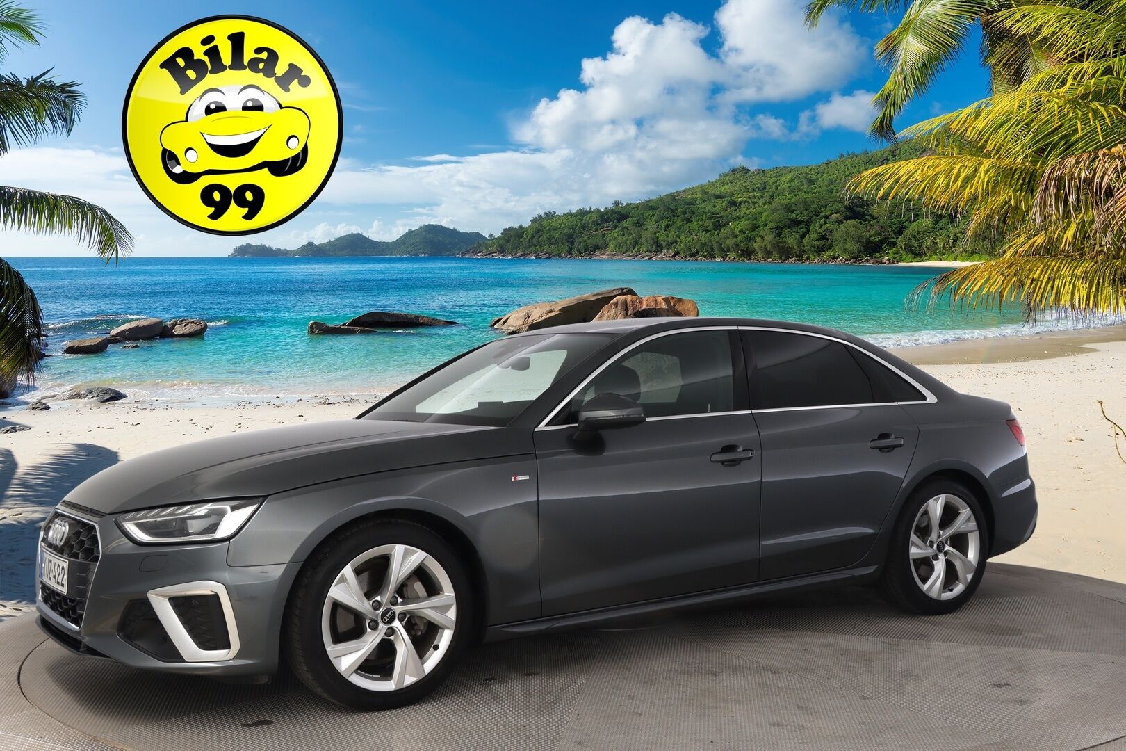 Audi A4 2023 Sedan Business Advanced 40 TFSI 150kW MHEV quattro S-Line *Suomi-Auto / Digimittaristo / Webasto / Kessy / Koukku (alle taittuva) / P-Kamera* - 3,99 % KORKOTARJOUS TÄHÄN AUTOON - *2.Om. / Matrix Led / S-Line ulkonäköpaketti / S-Line sisätilapaketti / Vakkari / P-Tutkat / Urheiluistuimet*