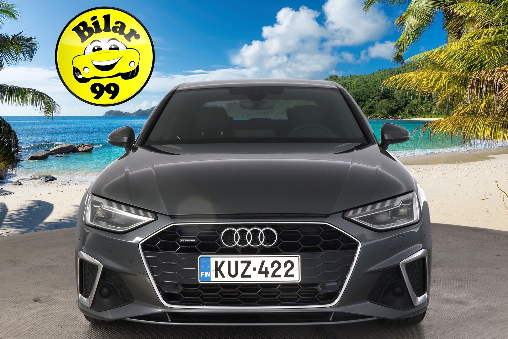 Audi A4 2023 Sedan Business Advanced 40 TFSI 150kW MHEV quattro S-Line *Suomi-Auto / Digimittaristo / Webasto / Kessy / Koukku (alle taittuva) / P-Kamera* - 3,99 % KORKOTARJOUS TÄHÄN AUTOON - *2.Om. / Matrix Led / S-Line ulkonäköpaketti / S-Line sisätilapaketti / Vakkari / P-Tutkat / Urheiluistuimet*