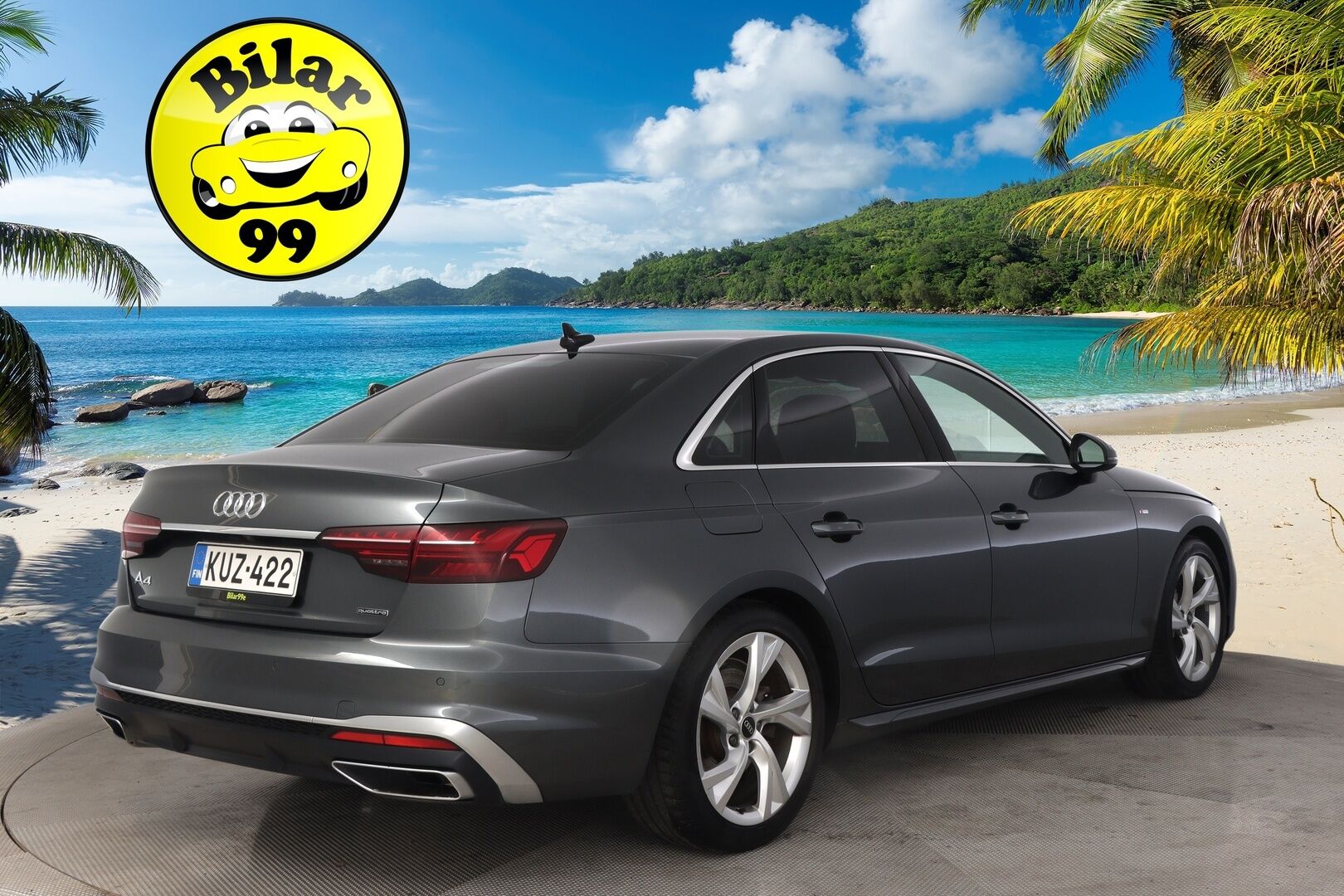 Audi A4 2023 Sedan Business Advanced 40 TFSI 150kW MHEV quattro S-Line *Suomi-Auto / Digimittaristo / Webasto / Kessy / Koukku (alle taittuva) / P-Kamera* - 3,99 % KORKOTARJOUS TÄHÄN AUTOON - *2.Om. / Matrix Led / S-Line ulkonäköpaketti / S-Line sisätilapaketti / Vakkari / P-Tutkat / Urheiluistuimet*