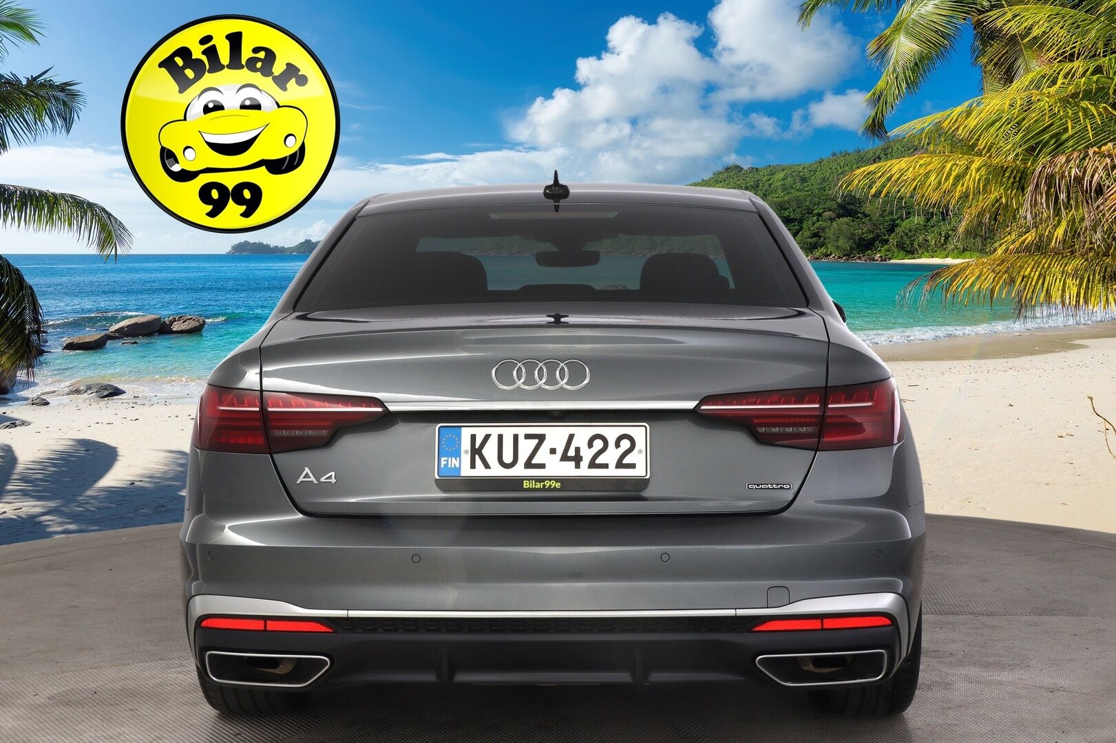 Audi A4 2023 Sedan Business Advanced 40 TFSI 150kW MHEV quattro S-Line *Suomi-Auto / Digimittaristo / Webasto / Kessy / Koukku (alle taittuva) / P-Kamera* - 3,99 % KORKOTARJOUS TÄHÄN AUTOON - *2.Om. / Matrix Led / S-Line ulkonäköpaketti / S-Line sisätilapaketti / Vakkari / P-Tutkat / Urheiluistuimet*