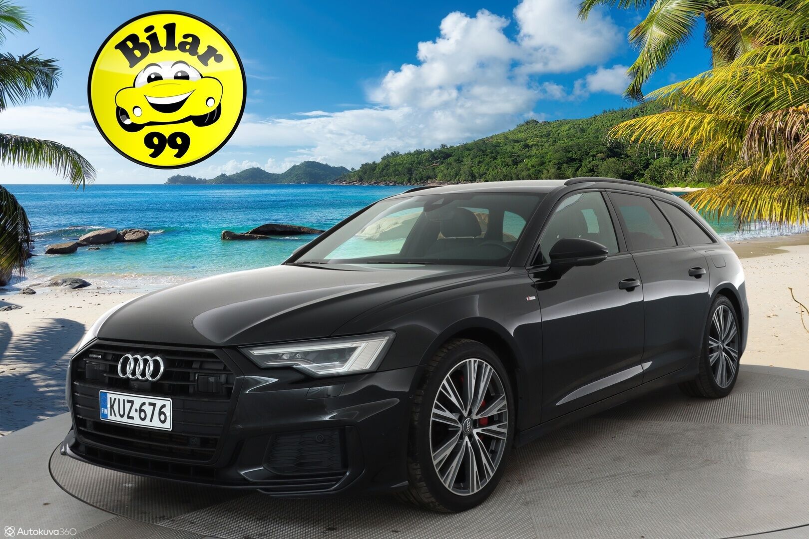 Audi A6 2020 Business Sport 55 TFSI e quattro S-Line **360.kamera / Muistipenkki / Adapt.vakkari / Matrix / KeylessGo / Koukku** - 3,99 % KORKOTARJOUS TÄHÄN AUTOON - Juuri huollettu! / Uusi tuulilasi / 2x renkaat ja vanteet!