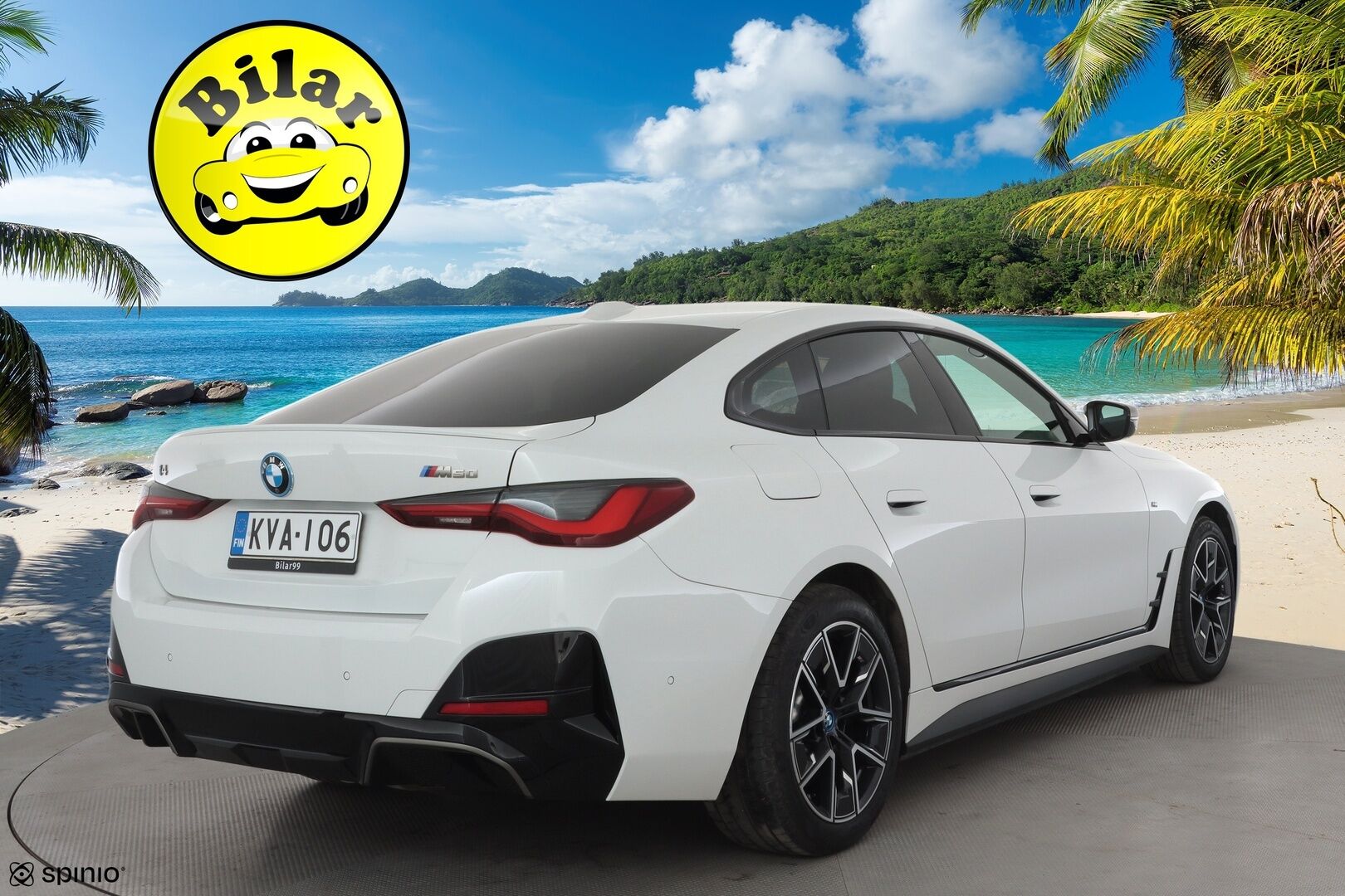 BMW I4 M50 2023 Charged - | ACC | Lisälämmitin | Koukku |  Laser Light | H/K | Sporttipenkki | P.kamera | Puolinahat | Apple&Android | 1.Om Suomi-auto | Kahdet Renkaat | Merkkihuollettu |