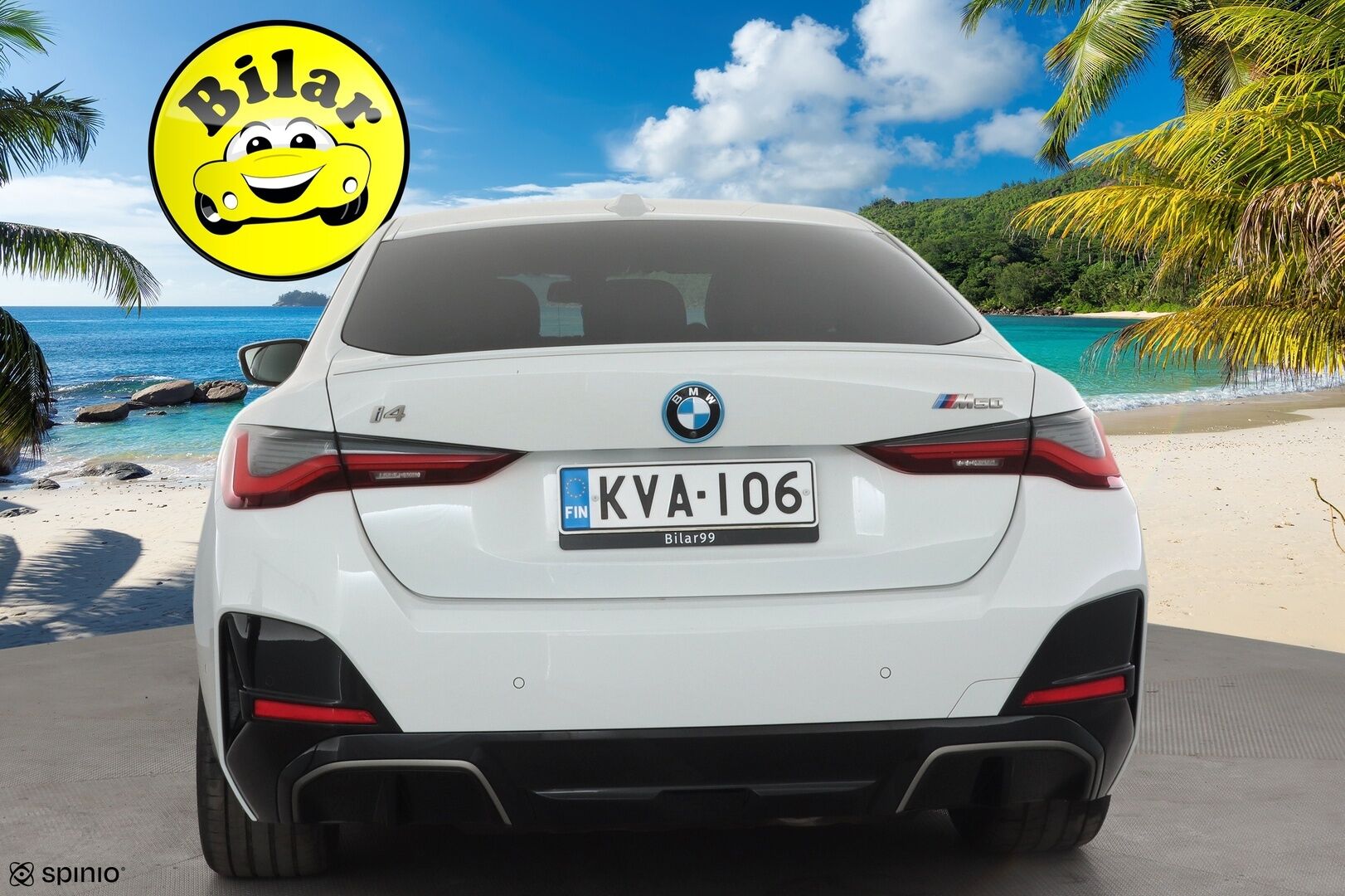 BMW I4 M50 2023 Charged - | ACC | Lisälämmitin | Koukku |  Laser Light | H/K | Sporttipenkki | P.kamera | Puolinahat | Apple&Android | 1.Om Suomi-auto | Kahdet Renkaat | Merkkihuollettu |