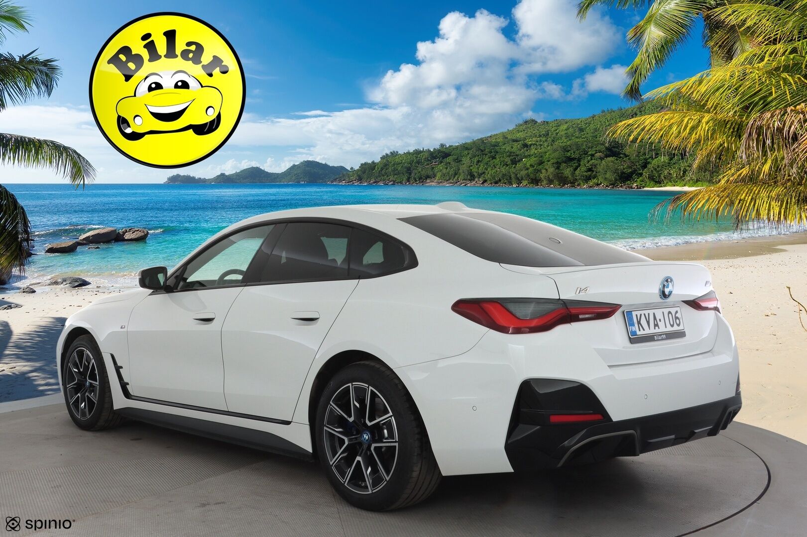 BMW I4 M50 2023 Charged - | ACC | Lisälämmitin | Koukku |  Laser Light | H/K | Sporttipenkki | P.kamera | Puolinahat | Apple&Android | 1.Om Suomi-auto | Kahdet Renkaat | Merkkihuollettu |