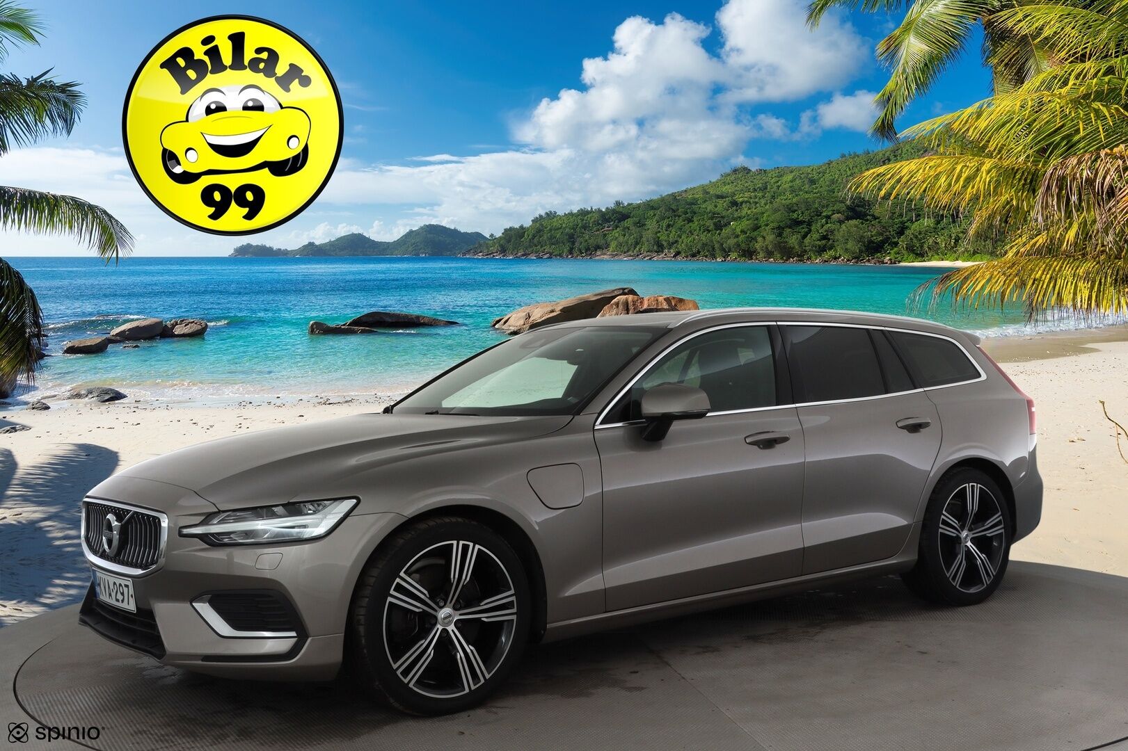 Volvo V60 2019 T8 AWD Inscription aut * Panorama / ACC / LED / P.tutkat / Webasto / Koukku /  Navi / Sportnahat / Keyless * - 2x Latauskaapelit / Kahdet renkaat / Merkkihuollettu - HULLUT JOULUT KORKOTARJOUS 2,49% 