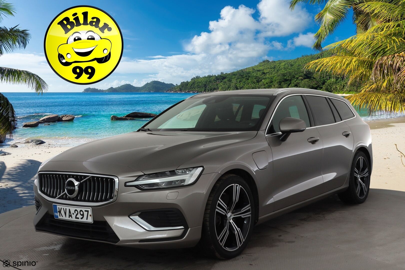 Volvo V60 2019 T8 AWD Inscription aut * Panorama / ACC / LED / P.tutkat / Webasto / Koukku /  Navi / Sportnahat / Keyless * - 2x Latauskaapelit / Kahdet renkaat / Merkkihuollettu - HULLUT JOULUT KORKOTARJOUS 2,49% 