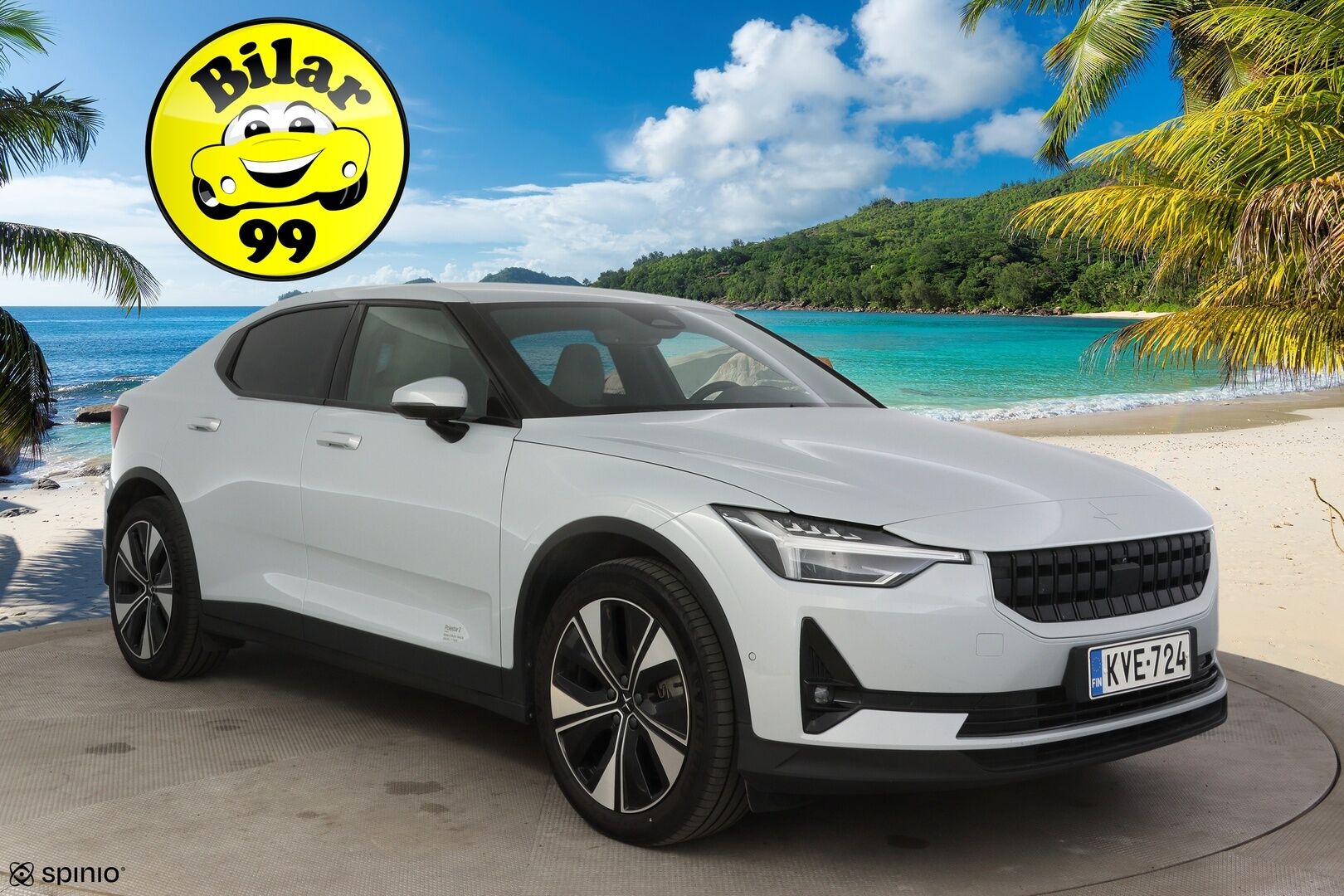 Polestar 2 2023 Standard Range Single Motor Pilot Lite, 170kW, 69kWh * Suomi-auto / 360-kamera / Esi-lämmitin / Apple&Android carplay * - * Todella siisti / Hyväkuntoiset talvi ja kesärenkaat alumiinivanteilla*