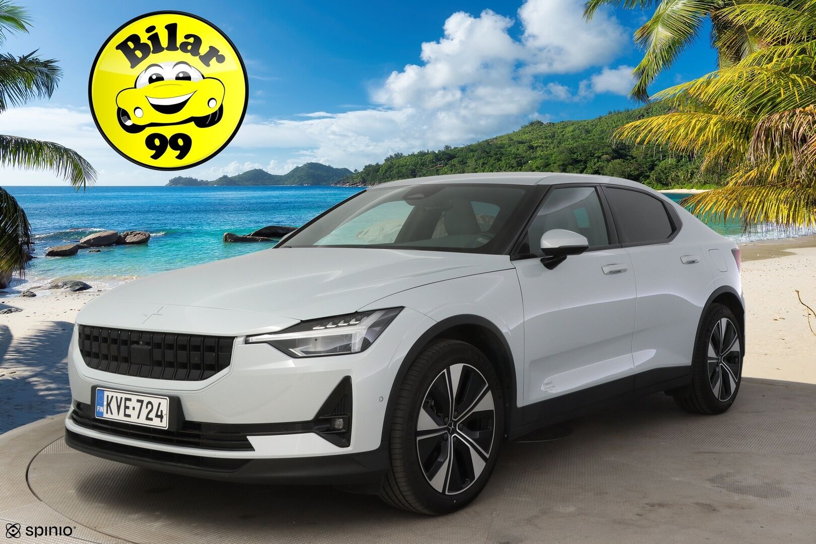 Polestar 2 2023 Standard Range Single Motor Pilot Lite, 170kW, 69kWh * Suomi-auto / 360-kamera / Esi-lämmitin / Apple&Android carplay * - * Todella siisti / Hyväkuntoiset talvi ja kesärenkaat alumiinivanteilla*