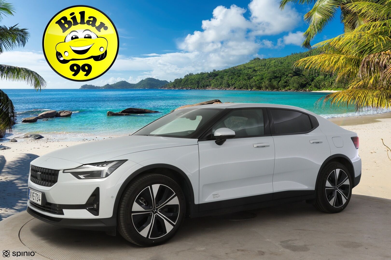 Polestar 2 2023 Standard Range Single Motor Pilot Lite, 170kW, 69kWh * Suomi-auto / 360-kamera / Esi-lämmitin / Apple&Android carplay * - * Todella siisti / Hyväkuntoiset talvi ja kesärenkaat alumiinivanteilla*