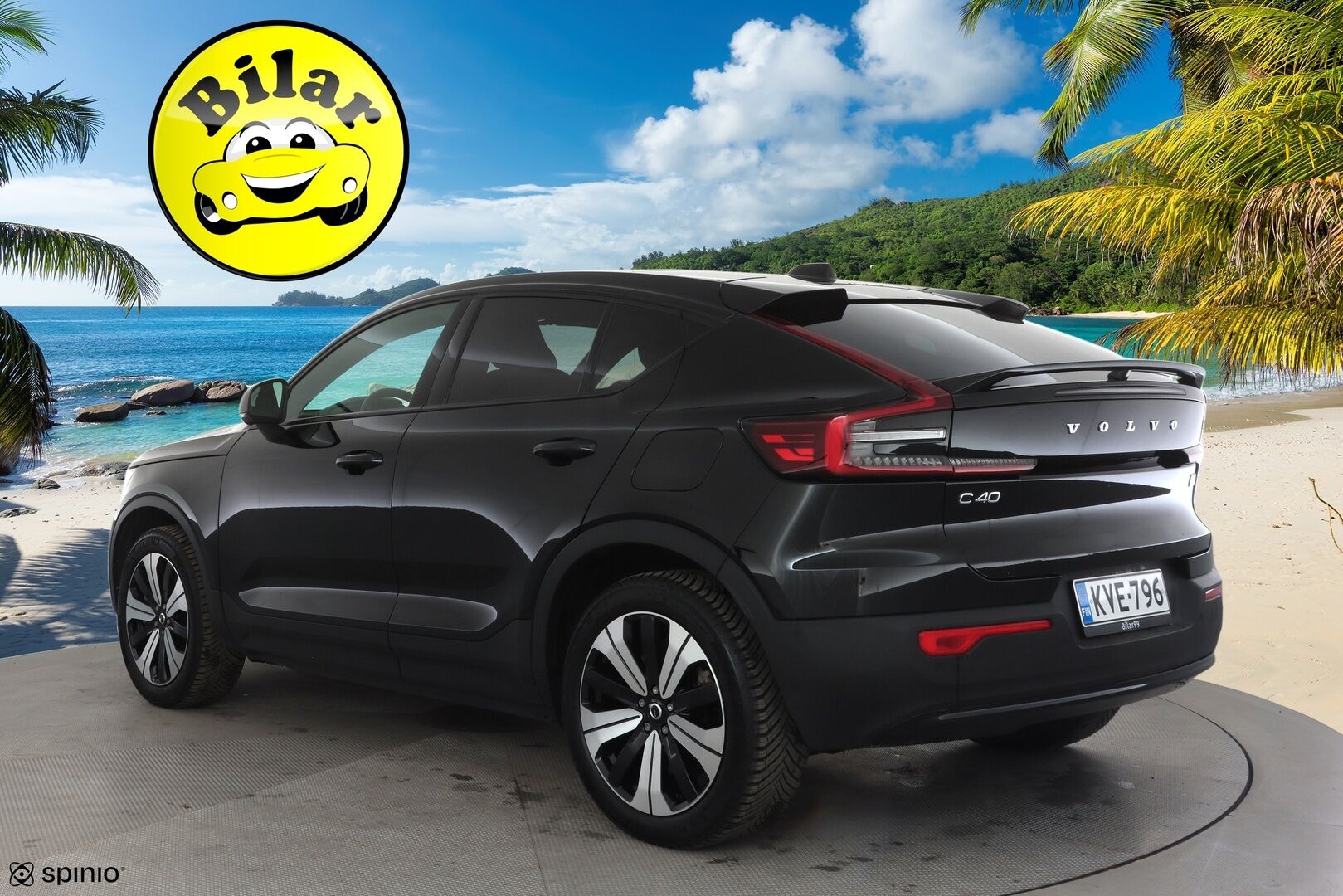 Volvo C40 2023 Recharge Twin Ultimate aut - | ILP | Koukku | ACC | Lasikatto | H&K | 360 | Sporttipenkki Muistilla | Pixel-LED | Navi | Kaistavahti | Keyless | 1-om Suomi-auto | 2x Latauskaapelit | Kahdet renkaat | Merkkihuollot |
