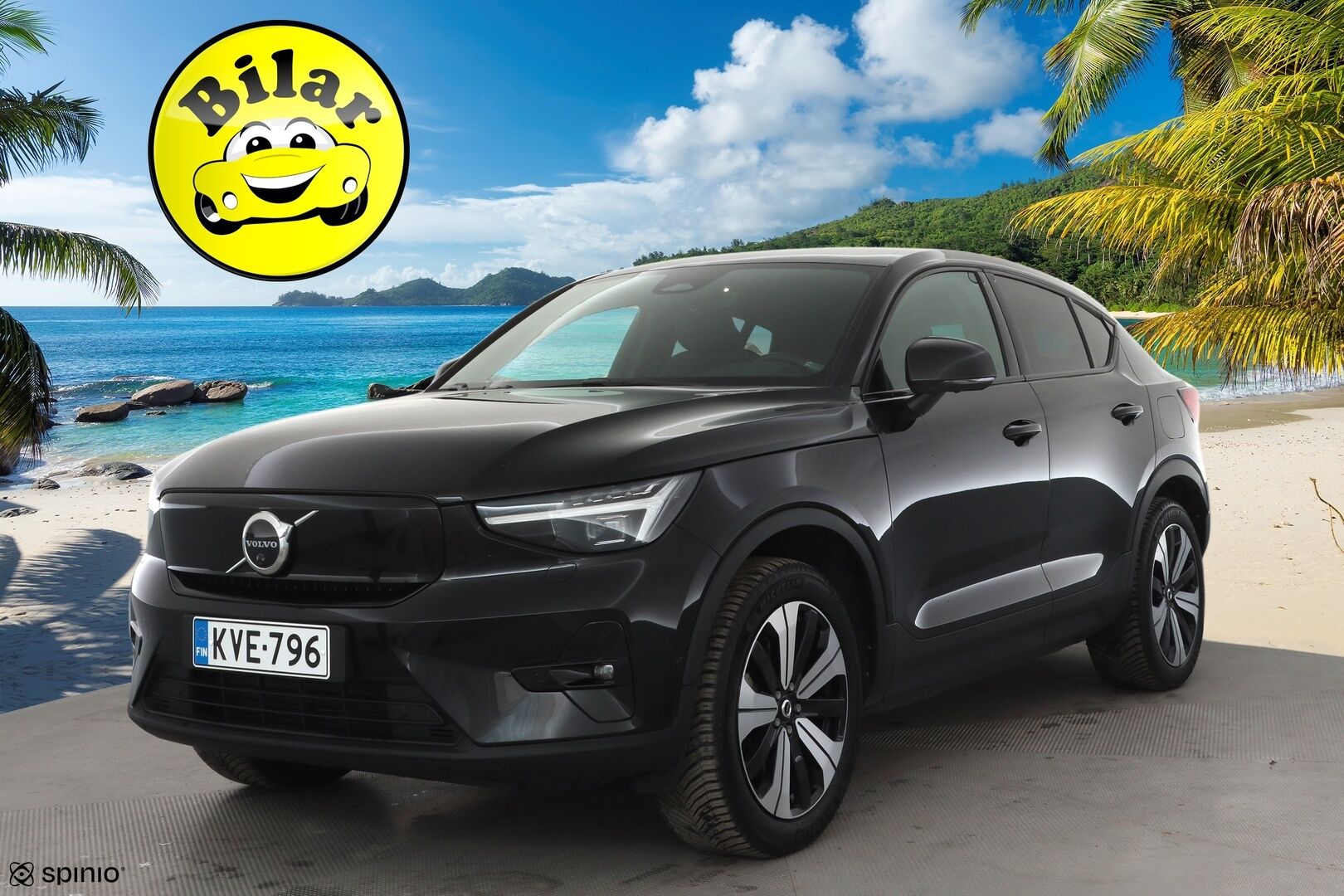 Volvo C40 2023 Recharge Twin Ultimate aut - | ILP | Koukku | ACC | Lasikatto | H&K | 360 | Sporttipenkki Muistilla | Pixel-LED | Navi | Kaistavahti | Keyless | 1-om Suomi-auto | 2x Latauskaapelit | Kahdet renkaat | Merkkihuollot |