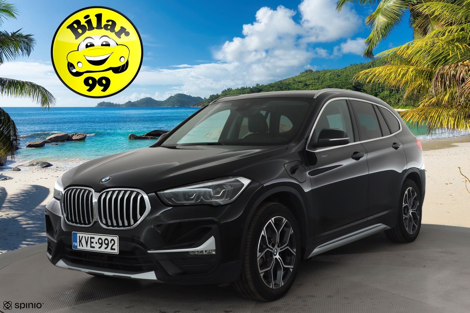 BMW X1 2021 F48 xDrive25e A Charged Edition xLine * ACC / HUD / Koukku / P.kamera / LED / Navi / Puolinahat * - Kahdet renkaat aluvanteilla