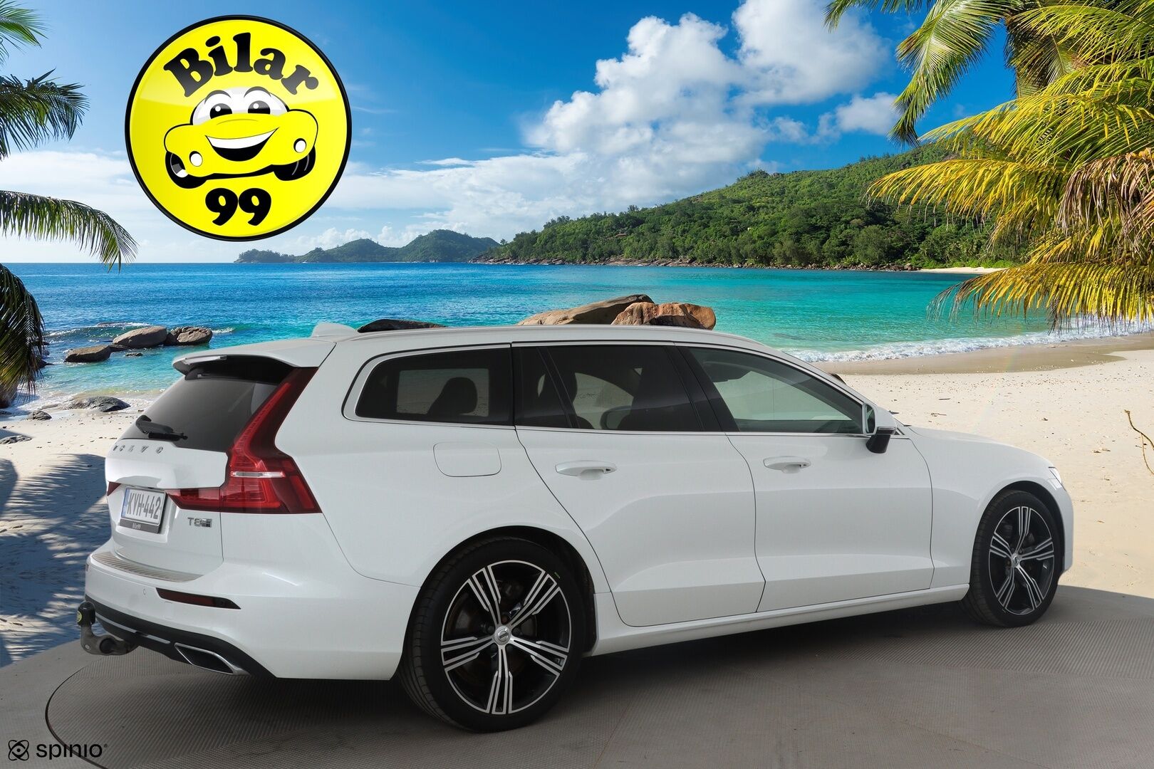 Volvo V60 2020 T8 TwE AWD Inscription aut *ACC / Panorama / Muistipenkki / Webasto / Koukku / Full LED / Navi / Vaaleat nahat / BLIS* - Kahdet renkaat Volvon vanteilla / Merkkihuollettu / Viimeisin huolto 78tkm!