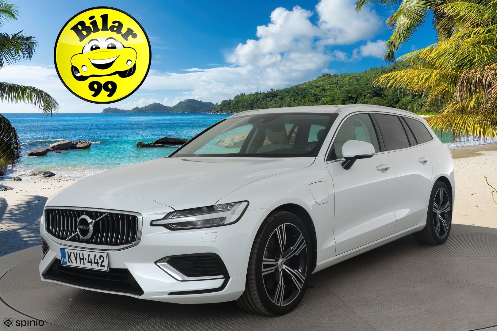 Volvo V60 2020 T8 TwE AWD Inscription aut *ACC / Panorama / Muistipenkki / Webasto / Koukku / Full LED / Navi / Vaaleat nahat / BLIS* - Kahdet renkaat Volvon vanteilla / Merkkihuollettu / Viimeisin huolto 78tkm!