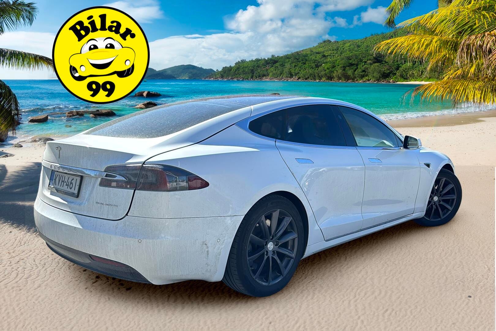TESLA MODEL S 2019 Long Range Raven AWD * Adapt.Vak / ilma-alusta / Premium äänentoisto / Full LED* - 3,99 % KORKOTARJOUS TÄHÄN AUTOON - Kaksilla alkuperäisillä teslan vanteilla! Säädettävä ilma-alusta