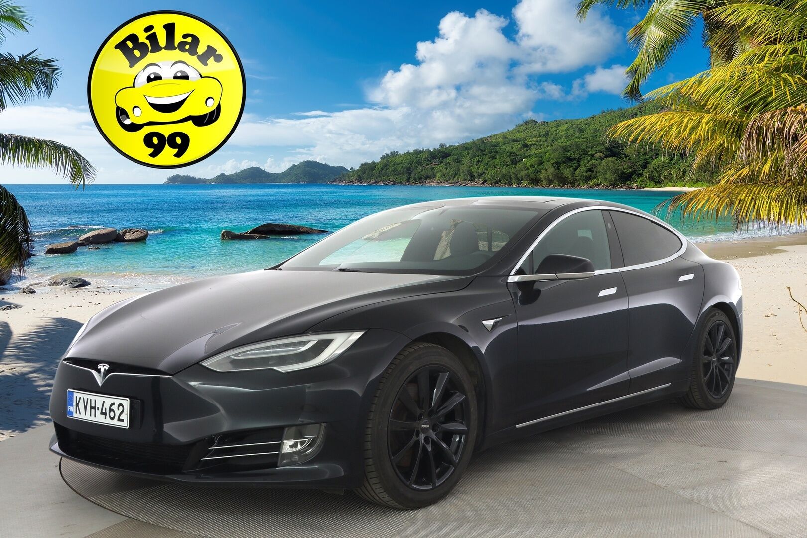TESLA MODEL S 2018 75D / Lasikatto / CCS / Kamera / Sentry / Ilma-alusta / Muistipenkit / Digimittari * - / Juuri katsastettu / Näyttävät vanteet /
