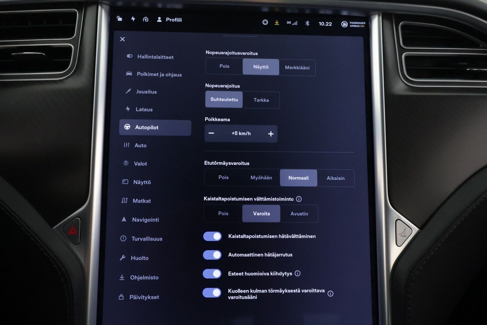 TESLA MODEL S 2018 75D / Lasikatto / CCS / Kamera / Sentry / Ilma-alusta / Muistipenkit / Digimittari * - / Juuri katsastettu / Näyttävät vanteet /