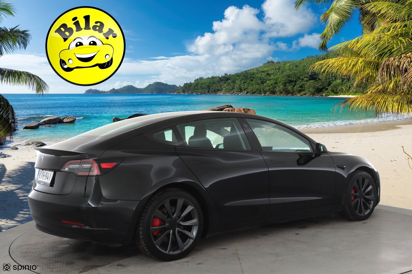 Tesla Model 3 2023 Performance - 1-OM Suomiauto | ACC | ILP | Ryzen | Matrix | Lasikatto | Premium audio | Sähkönahat | Muistipenkki | Track mode | Autosteer