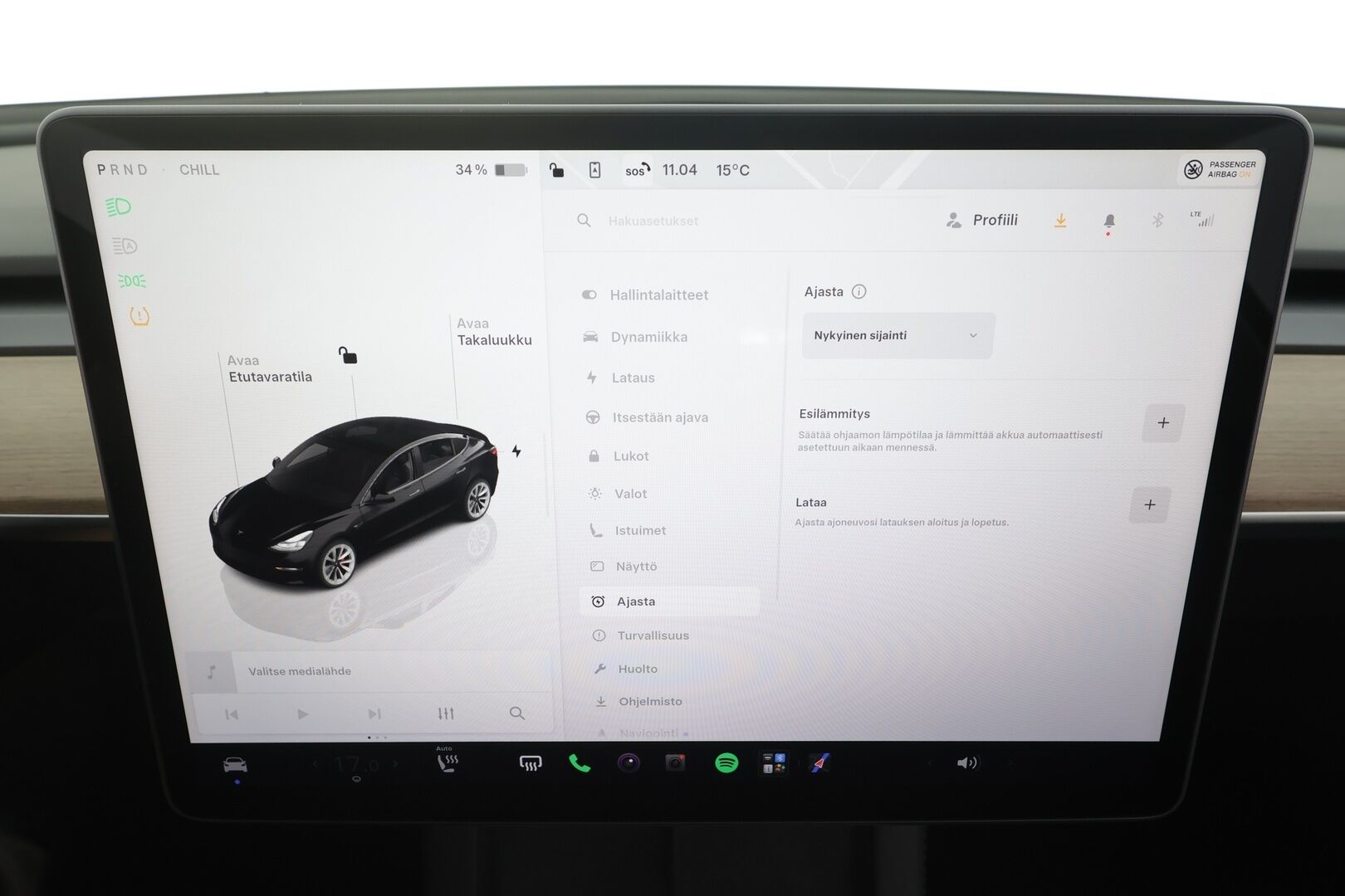 Tesla Model 3 2023 Performance - 1-OM Suomiauto | ACC | ILP | Ryzen | Matrix | Lasikatto | Premium audio | Sähkönahat | Muistipenkki | Track mode | Autosteer