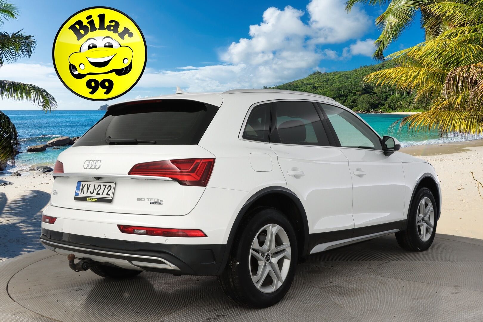 Audi Q5 2023 Progress 50 TFSI e 220 kW quattro S tronic - 3,99 % KORKOTARJOUS TÄHÄN AUTOON - 1-om. Suomi-auto / Adapt.Vakkari / P-kamera / Matrix LED / Koukku / Sporttipenkit / Apple&Android