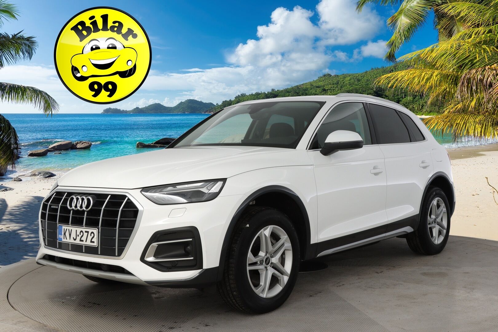 Audi Q5 2023 Progress 50 TFSI e 220 kW quattro S tronic - 3,99 % KORKOTARJOUS TÄHÄN AUTOON - 1-om. Suomi-auto / Adapt.Vakkari / P-kamera / Matrix LED / Koukku / Sporttipenkit / Apple&Android