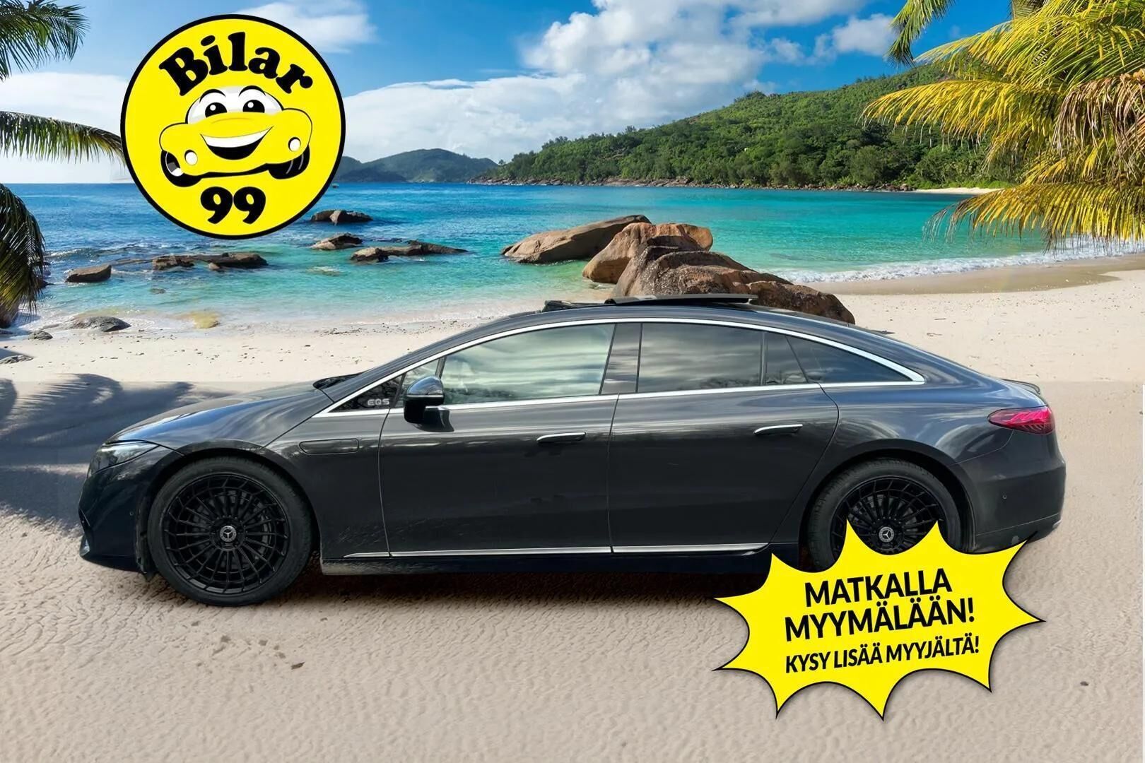 Mercedes-Benz EQS 2022 350 Sedan - Distronic | Nelipyöräohjaus | Panorama | Nahkasisusta | Muistipenkit | Keyless | 360-Kamera | Airmatic | Blis | Ambient | Digital Led | Akku kuntotarkastettu