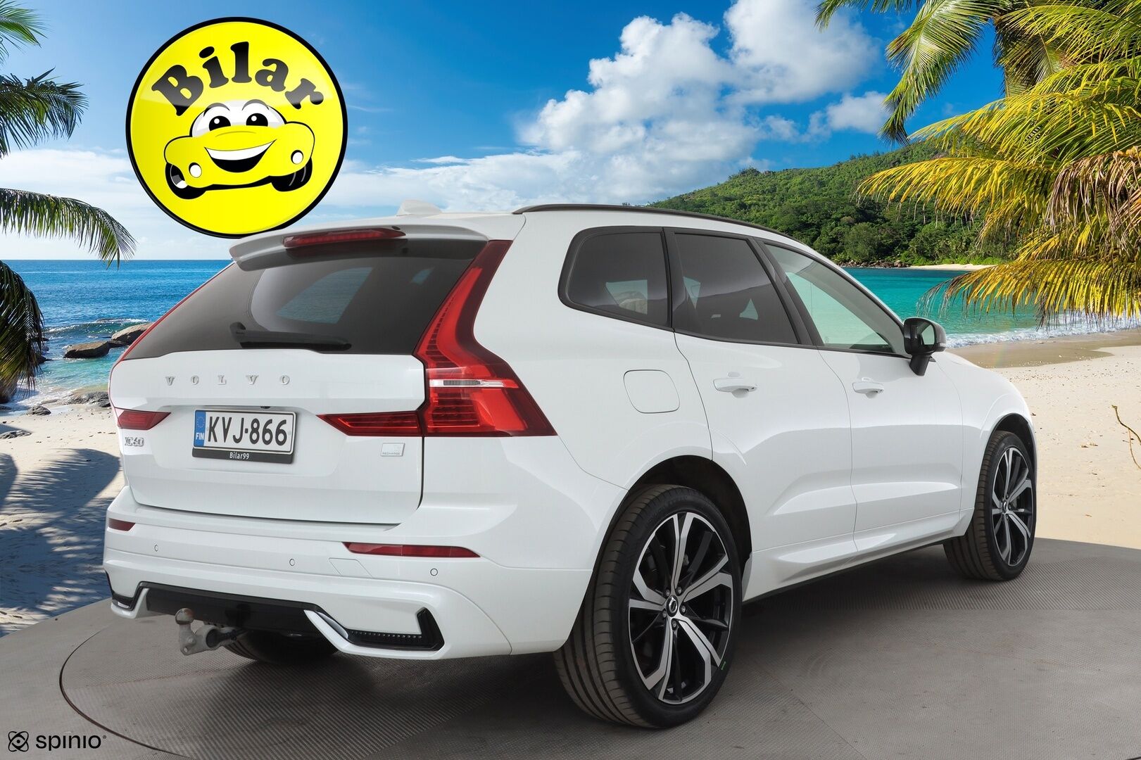 Volvo XC60 2023 T6 AWD Long Range Plus Dark aut - | Pilot assist | Webasto | Koukku | Panorama | Full LED | Muistinahat | P.Kamera | High Performance audio | Keyless | Apple&Android | 1.Om Suomi-auto | Merkkihuollettu | Kahdet Renkaat |