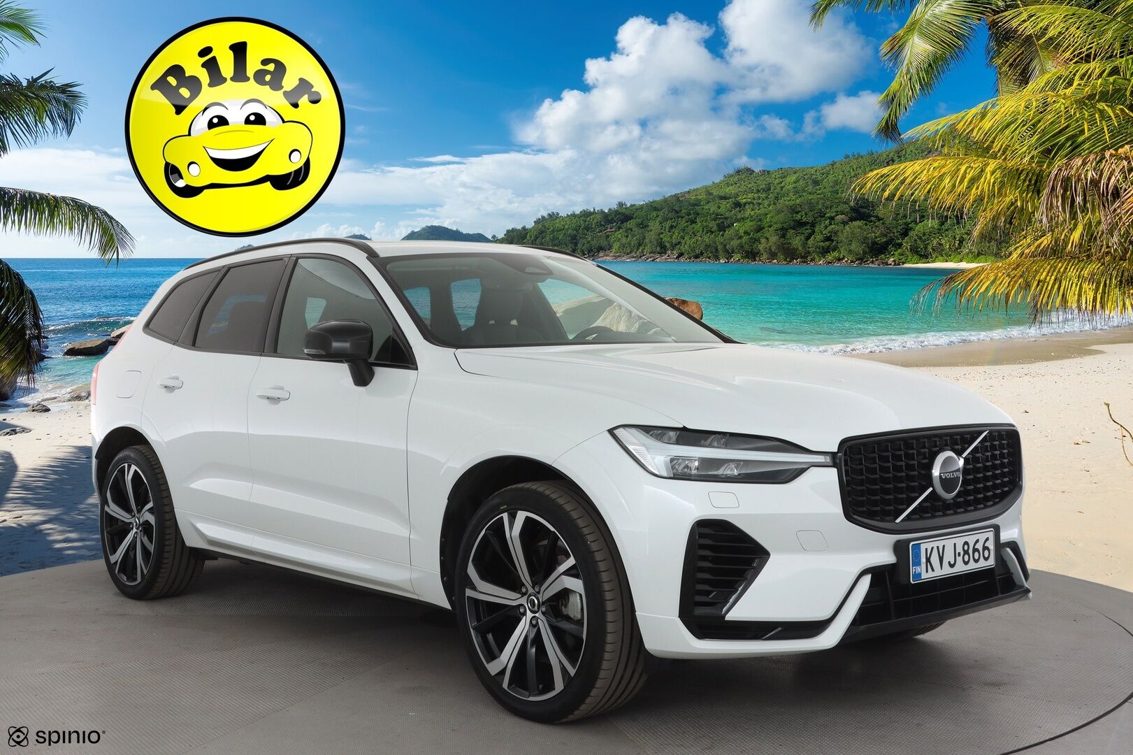 Volvo XC60 2023 T6 AWD Long Range Plus Dark aut - | Pilot assist | Webasto | Koukku | Panorama | Full LED | Muistinahat | P.Kamera | High Performance audio | Keyless | Apple&Android | 1.Om Suomi-auto | Merkkihuollettu | Kahdet Renkaat |