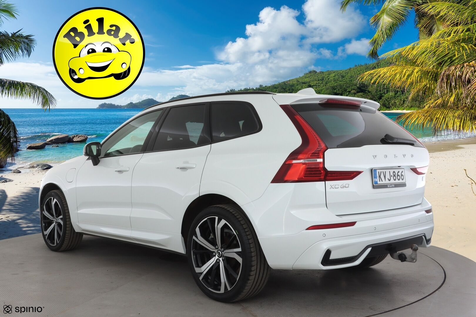 Volvo XC60 2023 T6 AWD Long Range Plus Dark aut - | Pilot assist | Webasto | Koukku | Panorama | Full LED | Muistinahat | P.Kamera | High Performance audio | Keyless | Apple&Android | 1.Om Suomi-auto | Merkkihuollettu | Kahdet Renkaat |