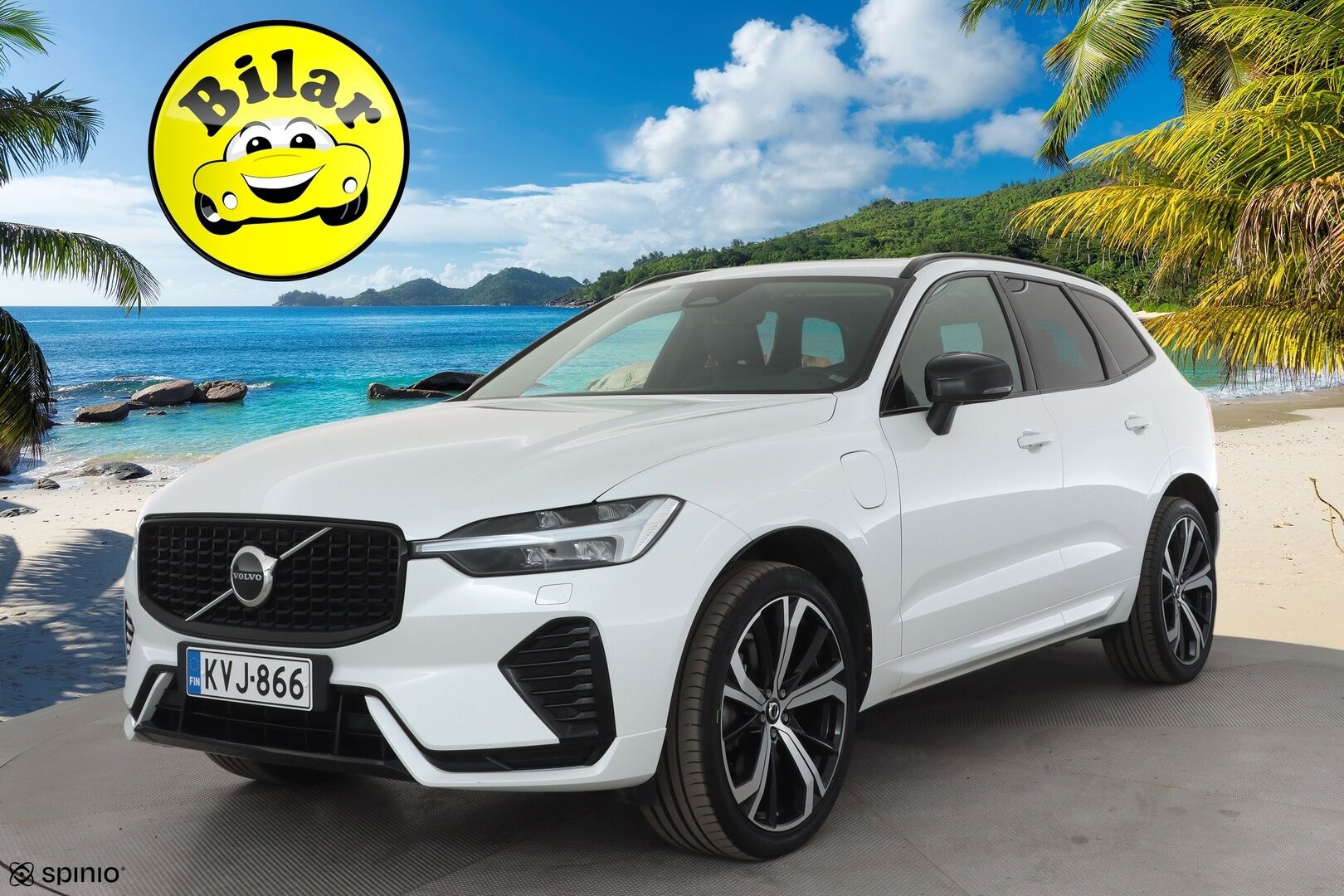 Volvo XC60 2023 T6 AWD Long Range Plus Dark aut - | Pilot assist | Webasto | Koukku | Panorama | Full LED | Muistinahat | P.Kamera | High Performance audio | Keyless | Apple&Android | 1.Om Suomi-auto | Merkkihuollettu | Kahdet Renkaat |