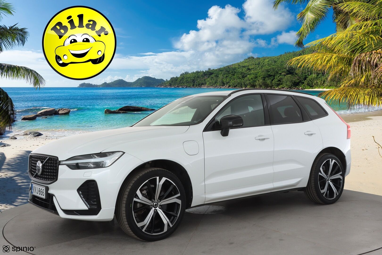 Volvo XC60 2023 T6 AWD Long Range Plus Dark aut - | Pilot assist | Webasto | Koukku | Panorama | Full LED | Muistinahat | P.Kamera | High Performance audio | Keyless | Apple&Android | 1.Om Suomi-auto | Merkkihuollettu | Kahdet Renkaat |