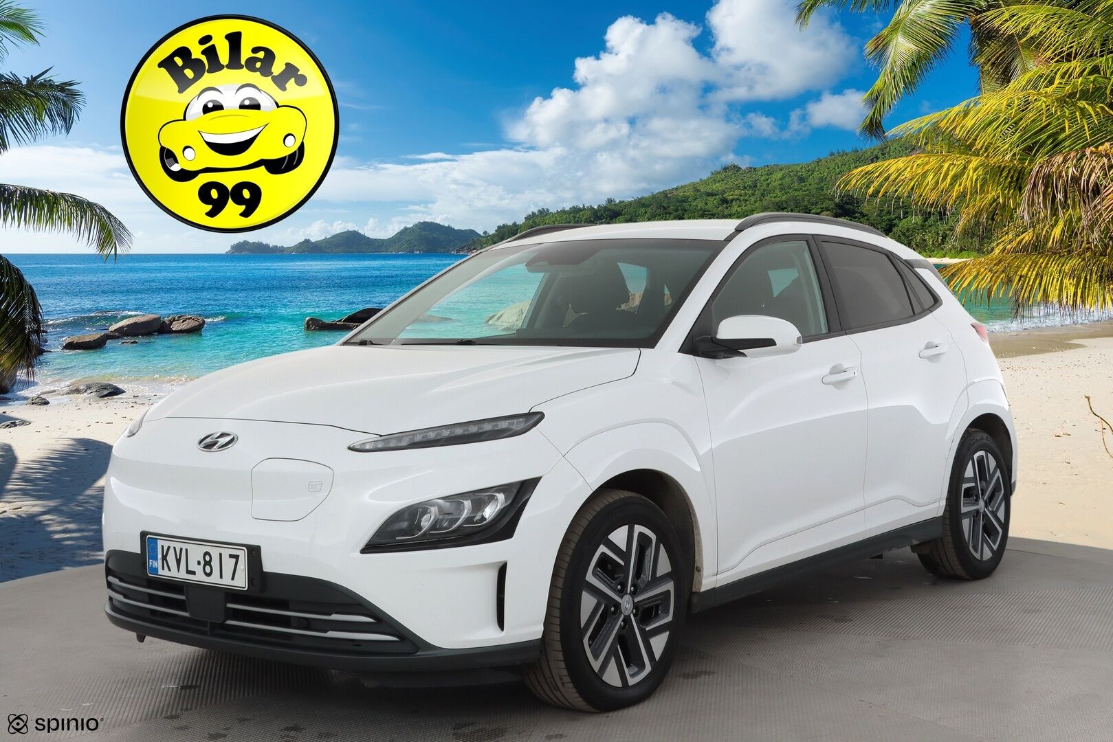 Hyundai KONA 2023 electric 64 kWh 204 hv Comfort MY21 * ACC / ILP / P.kamera / Digimittaristo / Ratinlämmitin / Keyless / LED * - 1.Om Suomi-auto / Akku kuntotarkastettu SoH 95,6% / Kahdet renkaat aluvanteilla / Merkkihuollettu