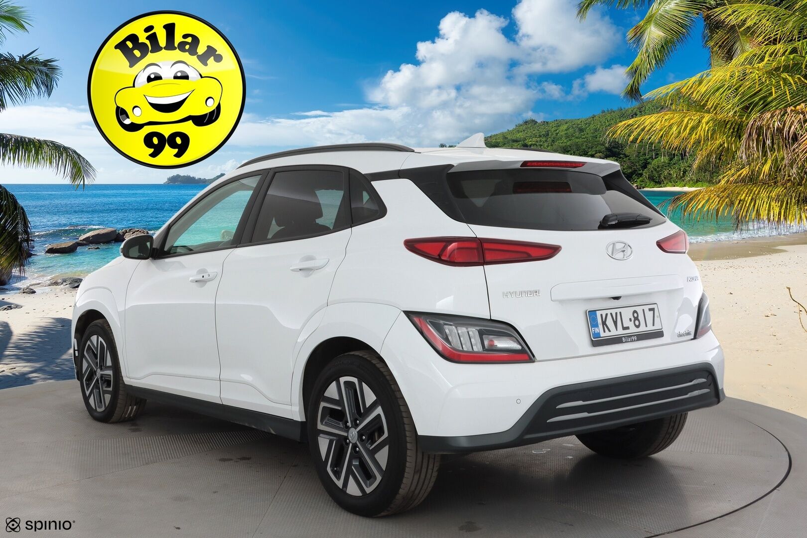 Hyundai KONA 2023 electric 64 kWh 204 hv Comfort MY21 * ACC / ILP / P.kamera / Digimittaristo / Ratinlämmitin / Keyless / LED * - 1.Om Suomi-auto / Akku kuntotarkastettu SoH 95,6% / Kahdet renkaat aluvanteilla / Merkkihuollettu