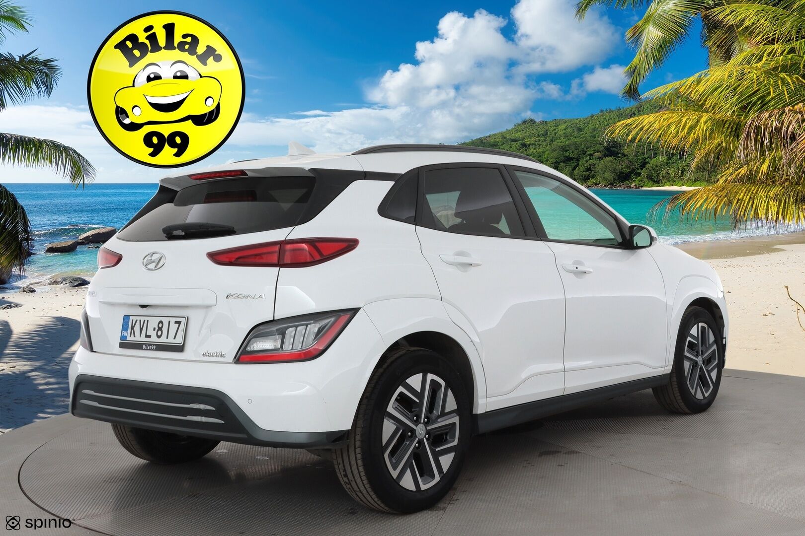 Hyundai KONA 2023 electric 64 kWh 204 hv Comfort MY21 * ACC / ILP / P.kamera / Digimittaristo / Ratinlämmitin / Keyless / LED * - 1.Om Suomi-auto / Akku kuntotarkastettu SoH 95,6% / Kahdet renkaat aluvanteilla / Merkkihuollettu