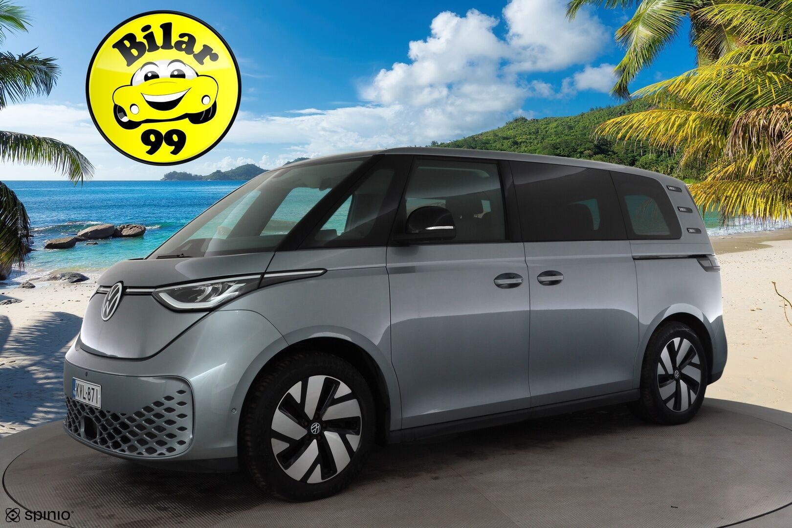 Volkswagen ID. Buzz 2023 Pro Business 77kWh * Koukku / ACC / LED / 360° Kamera / Kaistavahti / Navi / Keyless * - Suomi-auto / Kahdet renkaat / Merkkihuollot