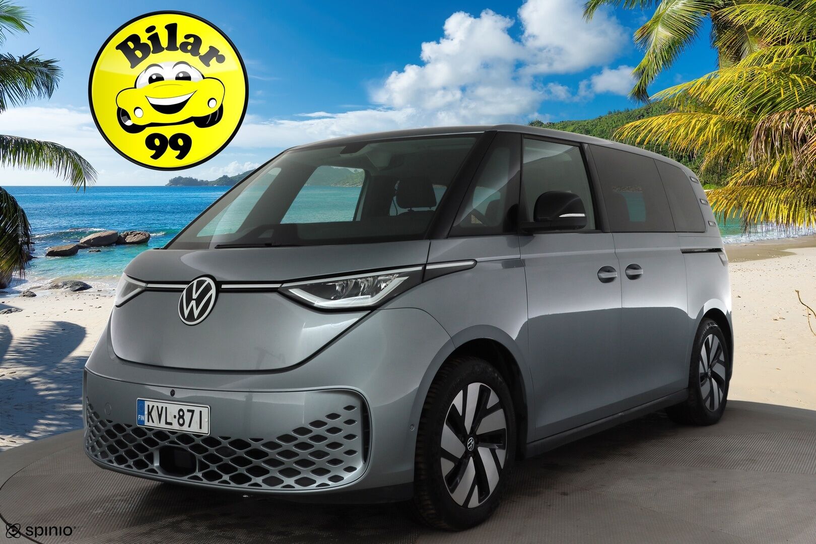 Volkswagen ID. Buzz 2023 Pro Business 77kWh * Koukku / ACC / LED / 360° Kamera / Kaistavahti / Navi / Keyless * - Suomi-auto / Kahdet renkaat / Merkkihuollot