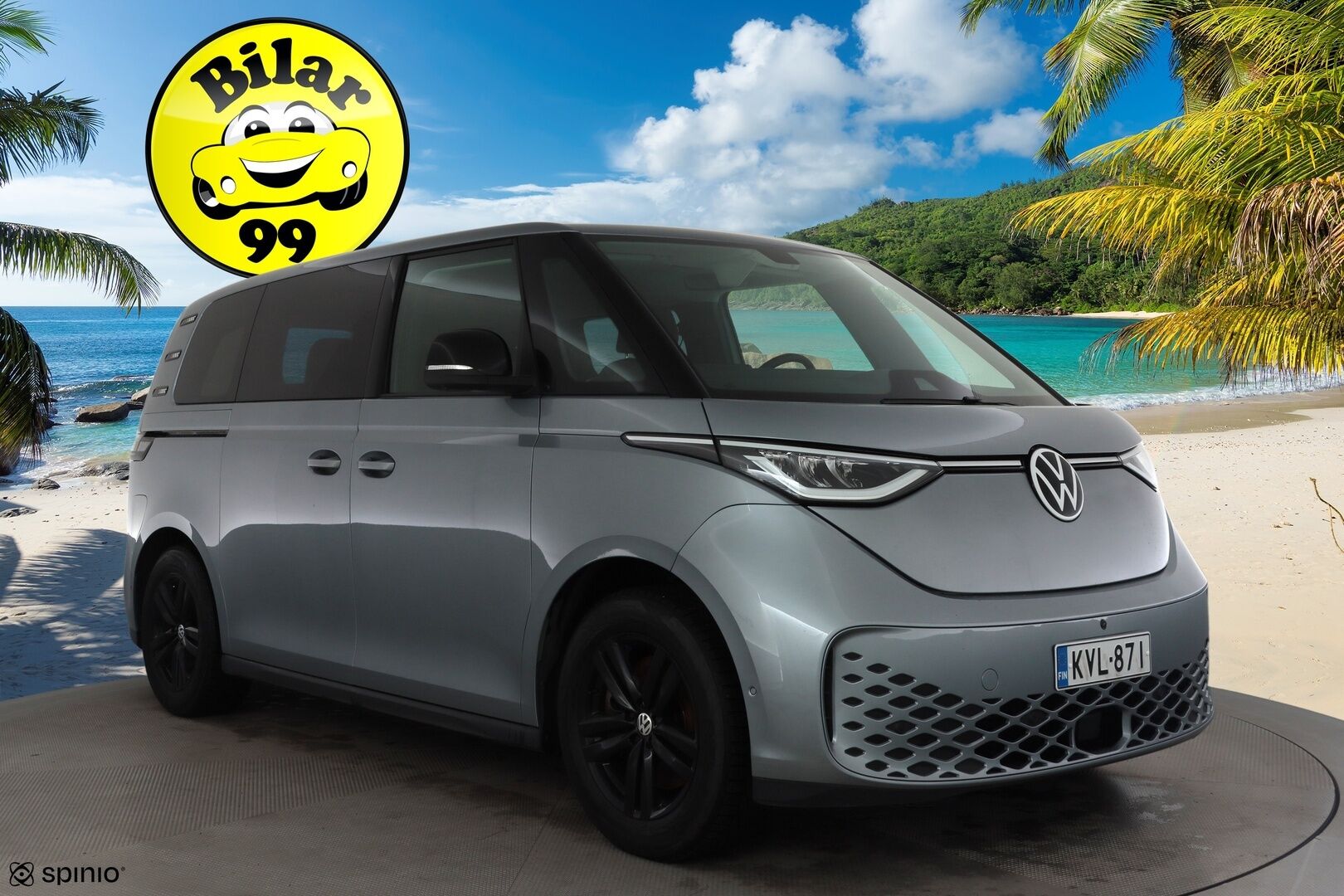 Volkswagen ID. Buzz 2023 Pro Business 77kWh * Koukku / ACC / LED / 360° Kamera / Kaistavahti / Navi / Keyless * - Suomi-auto / Kahdet renkaat / Merkkihuollot