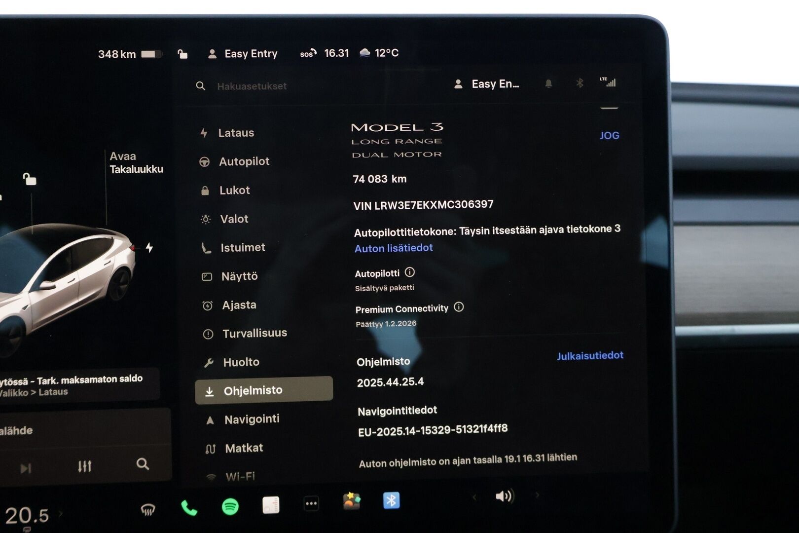 Tesla Model 3 2021 Long Range * Refresh / Ilmalämpöpumppu / Matrix LED / Premium Audio / Muistipenkki /  Nahkasisusta / BLIS / Lasikatto * - * Refresh / Siisti ykisilö / 2x renkaat ja vanteet / Akku kuntotarkastettu *