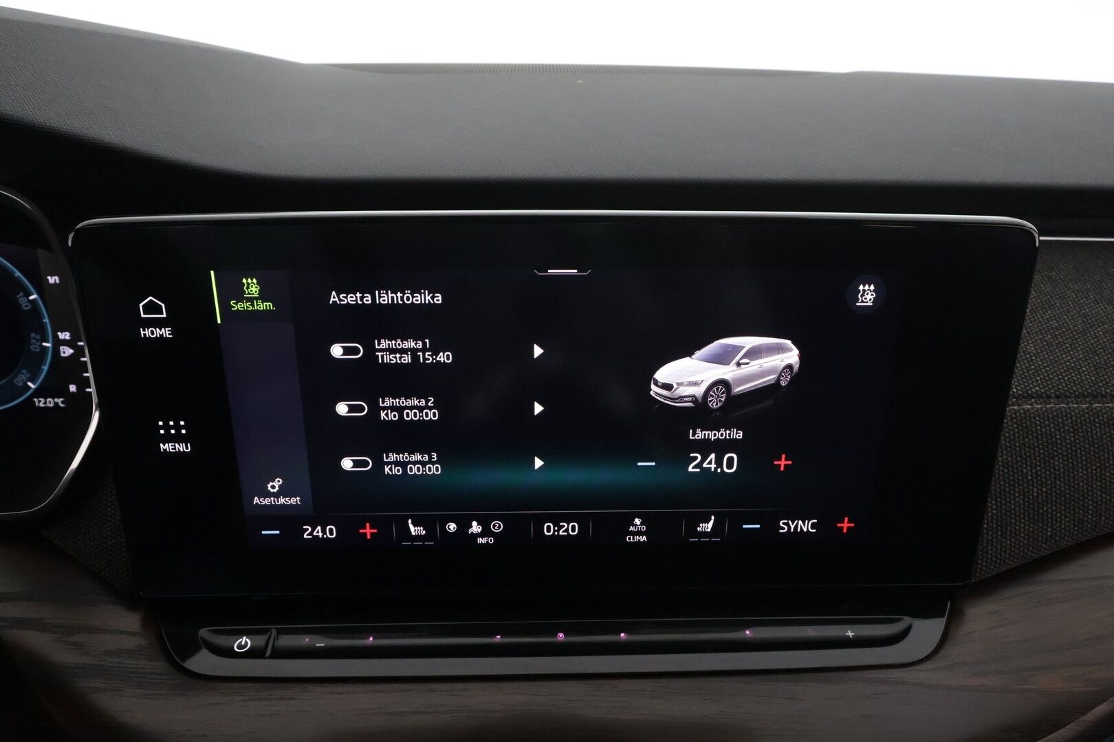 Skoda Octavia 2024 Combi 2.0 TDI 150 4x4 Scout DSG * 1.OM Suomi-auto / Koukku / ACC / Matrix-LED / P.kamera / Navi / Kaistavahti * - Webasto / Digimittaristo / Kahdet renkaat - HULLUT AVAJAISHULINAT KORKOTARJOUS 3,29 %