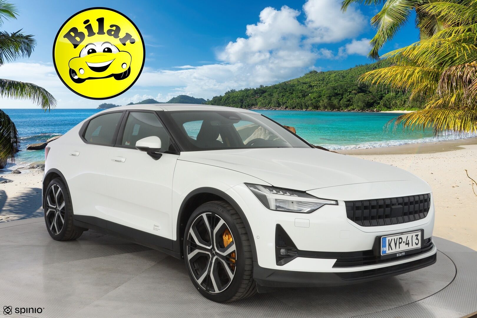 Polestar 2 2021 Long Range Dual Motor Performance, 300kW, 78kWh - Pilot&Plus | ACC | Panorama | Muistipenkki | 360-kamera | H&K | Keyless | SoH 92.8% | Kahdet OEM Performance Vanteet | Merkkihuollettu