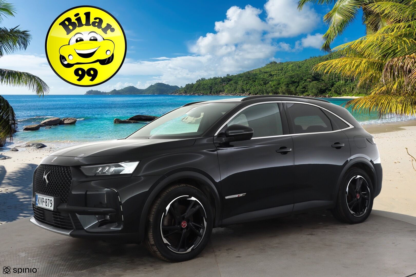 DS 7 Crossback 2022 E-Tense 300 * ACC / Muistipenkki / Koukku / Adapt.LED / P.kamera / Puolinahat / Navi / Digimittaristo * - Kahdet renkaat aluvanteilla / Merkkihuollettu